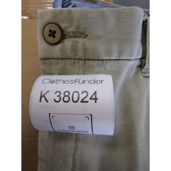 Tommy Bahama Pants 35X32 Chino Khaki Marlin Logo Trouser Preppy Tencel - Picture 10 of 10